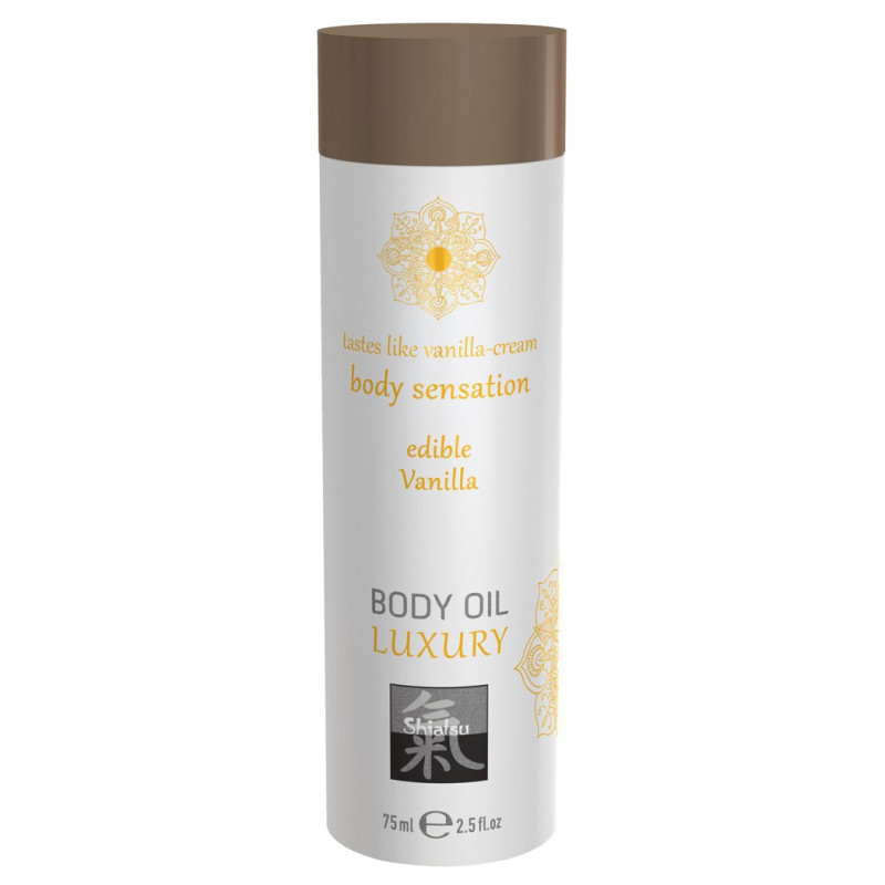 Shiatsu Huile de massage Comestible - VANILLE 75ml